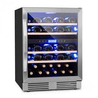 Klarstein Vinovilla Duo43 2-zónová chladnička na víno, 129l, 43 fliaš, 3 farby, sklené dvere