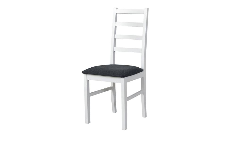 Sconto Jedálenská stolička NILA 8 tmavosivá/biela